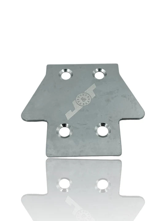 AE RC8B4 Stainless Skid Plate Front